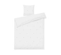 Juna Ensemble de lit Daisy 150x210 cm Blanc-bleu clair