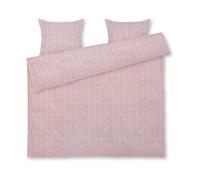 Juna Ensemble de lit Pleasantly 220x220 cm Bleu clair-rose