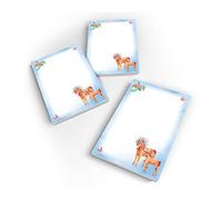 Junapack 12 mini-blocs-notes Deux chevaux petit cadeau pour anniversaire d'enfant cadeaux pour filles/ Format A7