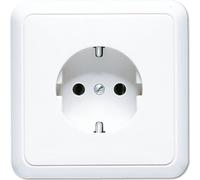 Jung 5520 WW Steckdose Typ F Weiß (5520WW)