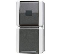 JUNG 871W Interrupteur électrique Pushbutton switch Noir