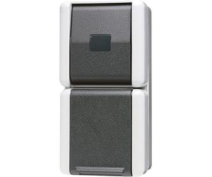 JUNG 871W Interrupteur électrique Pushbutton switch Noir