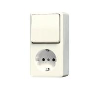Jung Ap600 Interrupteur Prise Combiné Blanc - 676A