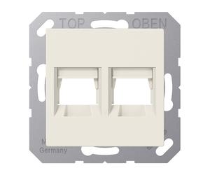 Jung AS500 Double Prise Modulaire Capot Blanc - A1569-2AT