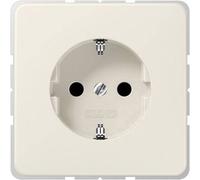 JUNG CD15 20NBF Prise de courant à contact de 16 A 250 V, crème, Bouton + interrupteur, Blanc