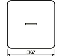 Jung HOME Bouton-poussoir simple BTCD17101WW 1 (BTCD17101WW)