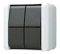 JUNG 809W Interrupteur électrique Pushbutton switch Noir