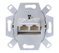 Jung Jung Boîtier de connexion Cat6 2x8 pôles pour 2 prises UAE 8-8 UPOK6 Quantité:1