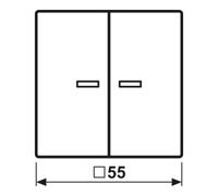 Jung JUNG Bouton-poussoir double JUNG HOME BT A 17102 WW Quantité:1