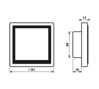 Jung Jung Contrôleur de pièce KNX LS TOUCH 459 D1 S SWM Quantité:1