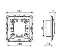 Jung Bouton-poussoir KNX extension simple LSCD10911TE (LSCD10911TE)