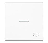 Jung Jung Interrupteur bascule sym.ÉCLAIRAGE/éclairage pour bouton-poussoir éclairé LS 990 KO5L WW Quantité:1