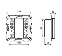 Jung JUNG KNX Module capteur tactile 2f Universal A 52921 ST Quantité:1