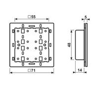 Jung Jung Module capteur tactile pour Universal 8 voies 4008 TSM Quantité:1