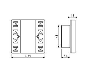 Jung Jung Module contrôleur de pièce KNX compact 4 voies LS 5194 KRM TS D Quantité:1