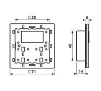 Jung 4093KRMTSD KNX Module de régulateur de confort avec capteur tactile