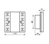 Jung Jung Module d'extension capteur tactile universel 4 voies LS 5094 TSEM Quantité:1