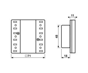 Jung Jung Module d'extension de capteur tactile Universal 3 voies LS 5093 TSEM Quantité:1
