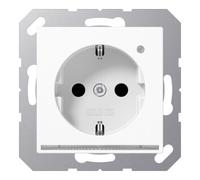 Jung Jung Prise SCHUKO 16A 250V avec LED d'orientation blanc A 1520-O WW LNW Quantité:1