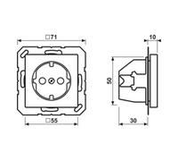 Jung Jung Prise SCHUKO 16A 250V avec protection contre le contact A 1520 KI CH Quantité:1