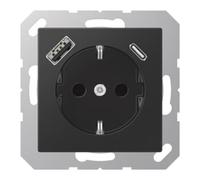 Jung A 1520-15 CA SWM Prise USB type A noir graphite/mat série A550