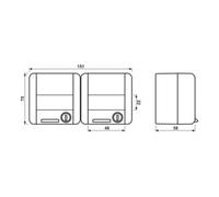 Jung Jung Prise SCHUKO double 16A 250V 8220 NAWSL Quantité:1