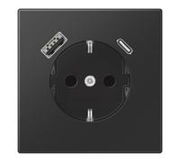 Jung SCHUKO Steckdose mit USB Typ AC LS1520-15CASWM (LS1520-15CASWM)