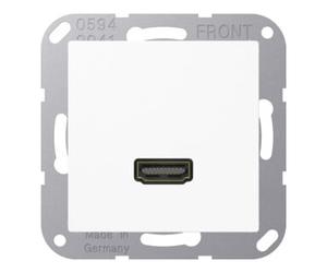 Jung Jung Raccord multimédia aws HDMI avec anneau de support MA A 1112 WW Quantité:1