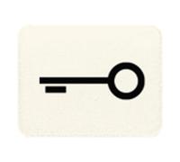 Jung Jung Symbol ws Interrupteur TÜR 33 T Quantité:1