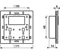Jung KNX Module contrôleur d'ambiance 4093 KRM TS D (4093KRMTSD)