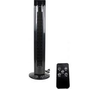 JUNG LIFETIME Ventilateur silencieux avec télécommande & minuterie 107cm noir, 60W, ÉCONOMIE D'ÉNERGIE, oscillation de 75°, ventilateur sur pied pour chambre à coucher