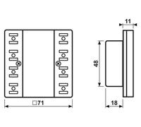 JUNG LS 5294 D1 ST KNX, module compact de contrôle d'ambiance, 4 canaux, série F50