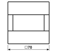 JUNG LS17182WW, mur, blanc, IP20, 1,1 m, 180°, thermoplastique