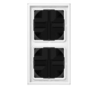 Jung LS982HBFWW Cadre double LS 990 hauteur 28mm (LS982HBFWW)