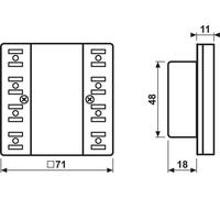JUNG Module à touche sensitive 24 V AC/DC LS5248TSM LS5248TSM