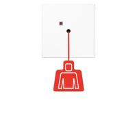 Jung NRSLS0834ZTWW Bouton-poussoir à tirette sans griffes ni cadre blanc alpin (NRSLS0834ZTWW)