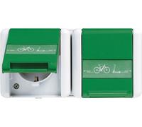 Jung Prise de courant double CEBEC 16 A 250V 8220 GN NAWEB (8220GNNAWEB)