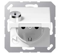 Jung prise SCHUKO 16A 250V couvercle rabattable AS 1520 BFKLSL WW