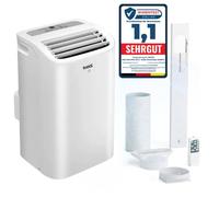 JUNG RAKS PRO AIR 12 : Climatiseur mobile 3500W, 3 en 1. Appareil de climatisation mobile, 12000 BTU, refroidisseur d'air, ventilateur, télécommande, fonctionnement silencieux et économe en énergie (6