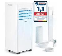 JUNG RAKS PRO AIR 9 : Climatiseur mobile 2500W, 3 en 1, 9000 BTU. Appareil mobile multifonction : climatiseur, ventilateur, avec télécommande, silencieux et économe en énergie (59 dB)