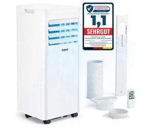 JUNG RAKS PRO AIR 9 : Climatiseur mobile 2500W, 3 en 1, 9000 BTU. Appareil mobile multifonction : climatiseur, ventilateur, avec télécommande, silencieux et économe en énergie (59 dB)
