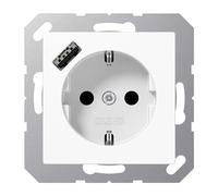 Jung SCHUKO Prise de courant avec USB type A A1520-18AWW (A1520-18AWW)