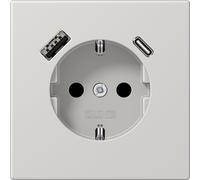 Jung SCHUKO Prise de courant avec USB type AC LS1520-15CALG (LS1520-15CALG)
