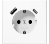 Jung SCHUKO Steckdose mit USB Typ AC LS1520-15CAWW (LS1520-15CAWW)