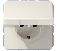 Jung simple Insert Prise 2P+T avec clapet blanc crème CD1520BFKL 1 pc(s)