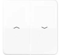 Jung x2 Cache Interrupteur pour stores, Interrupteur / bouton-poussoir pour stores blanc-alpin CD595PWW 1 pc(s)