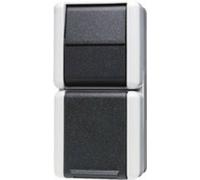 Jung x2 Cadre saillie Prise de courant gris 876W 1 pc(s)
