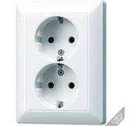 Jung x2 Insert Prise 2P+T blanc-alpin AS5020KIUWW 1 pc(s)