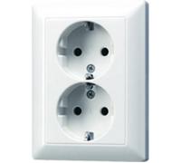 Jung x2 Insert Prise 2P+T blanc-alpin AS5020UWW 1 pc(s)