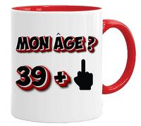 Jungle Mug Cadeau d'Anniversaire 40 Ans Rigolo | Pour Lui ou Elle - Profanité Grossière | Tasse Humour Original Homme Femme (40)